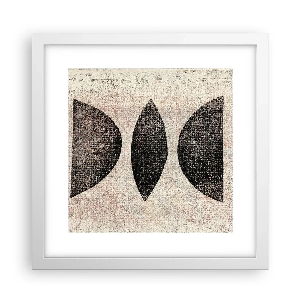 Poster in einem weißen Rahmen - Ethnische Abstraktion - 30x30 cm