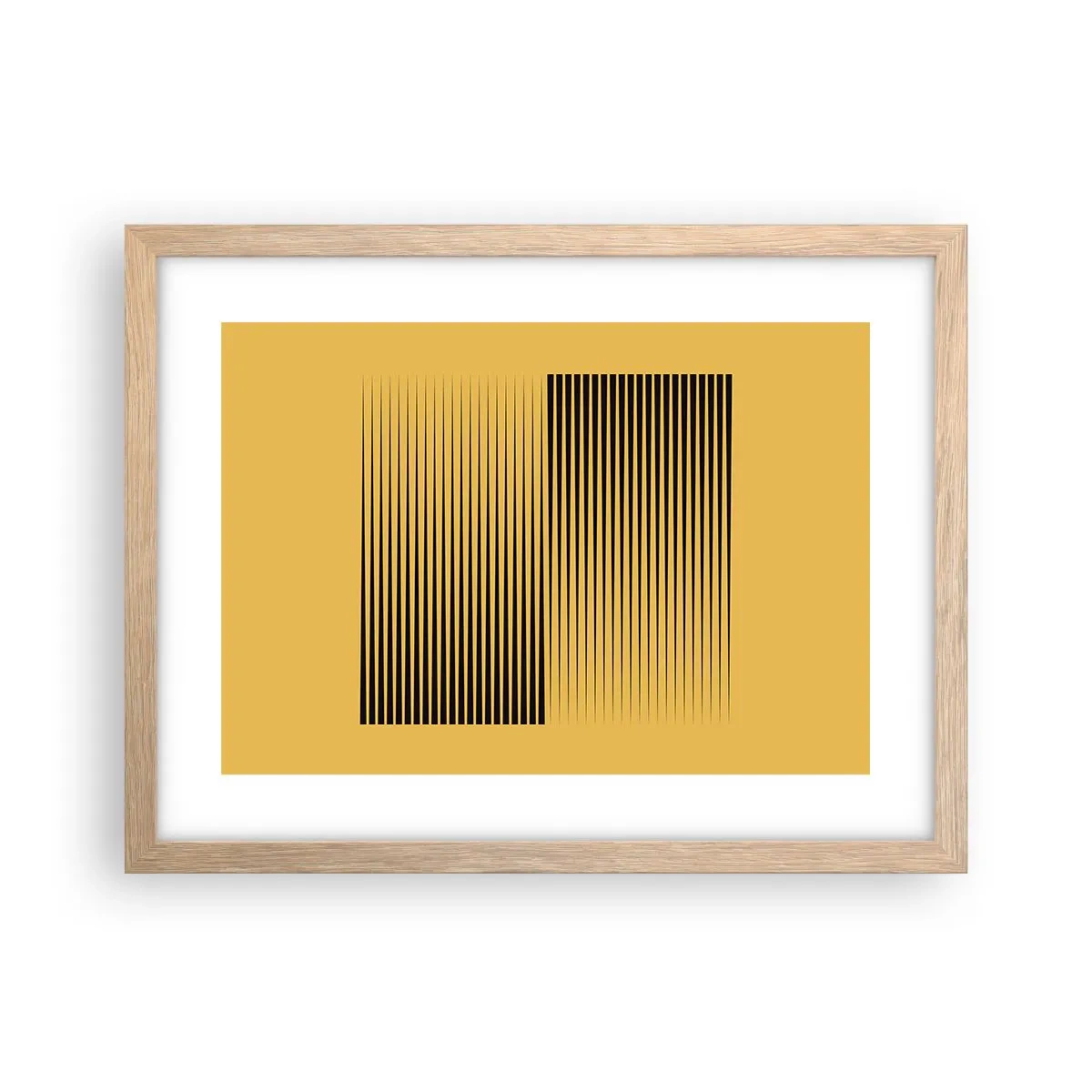 Poster in einem Rahmen aus heller Eiche - Quadratur der Gegensätze - 40x30 cm