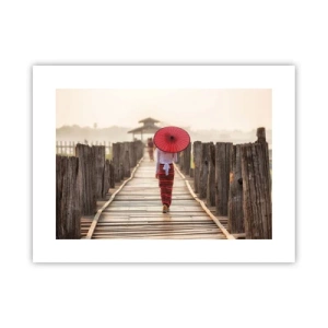 Poster - Auf der alten Brücke - 40x30 cm