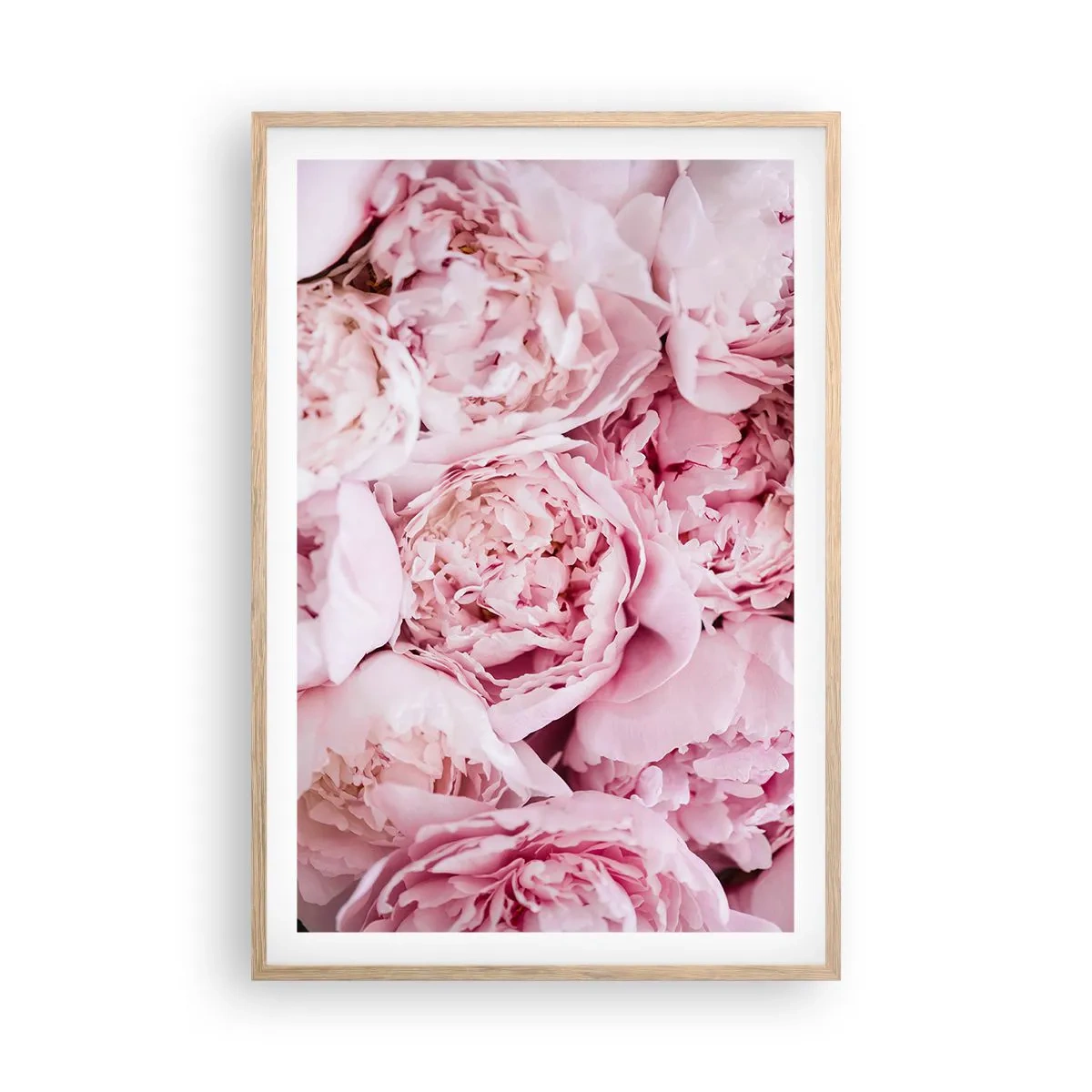 Poster in einem Rahmen aus heller Eiche - Anschmiegsam und duftend - 61x91 cm