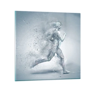 Glasbild - Bild auf glas - Kristallklare Energie - 70x70 cm