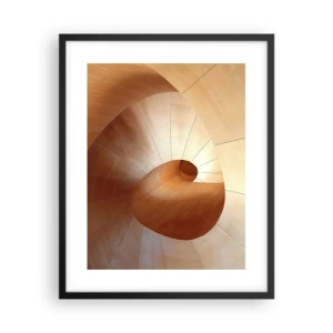 Poster in einem schwarzem Rahmen - Architektonische Serpentine - 40x50 cm