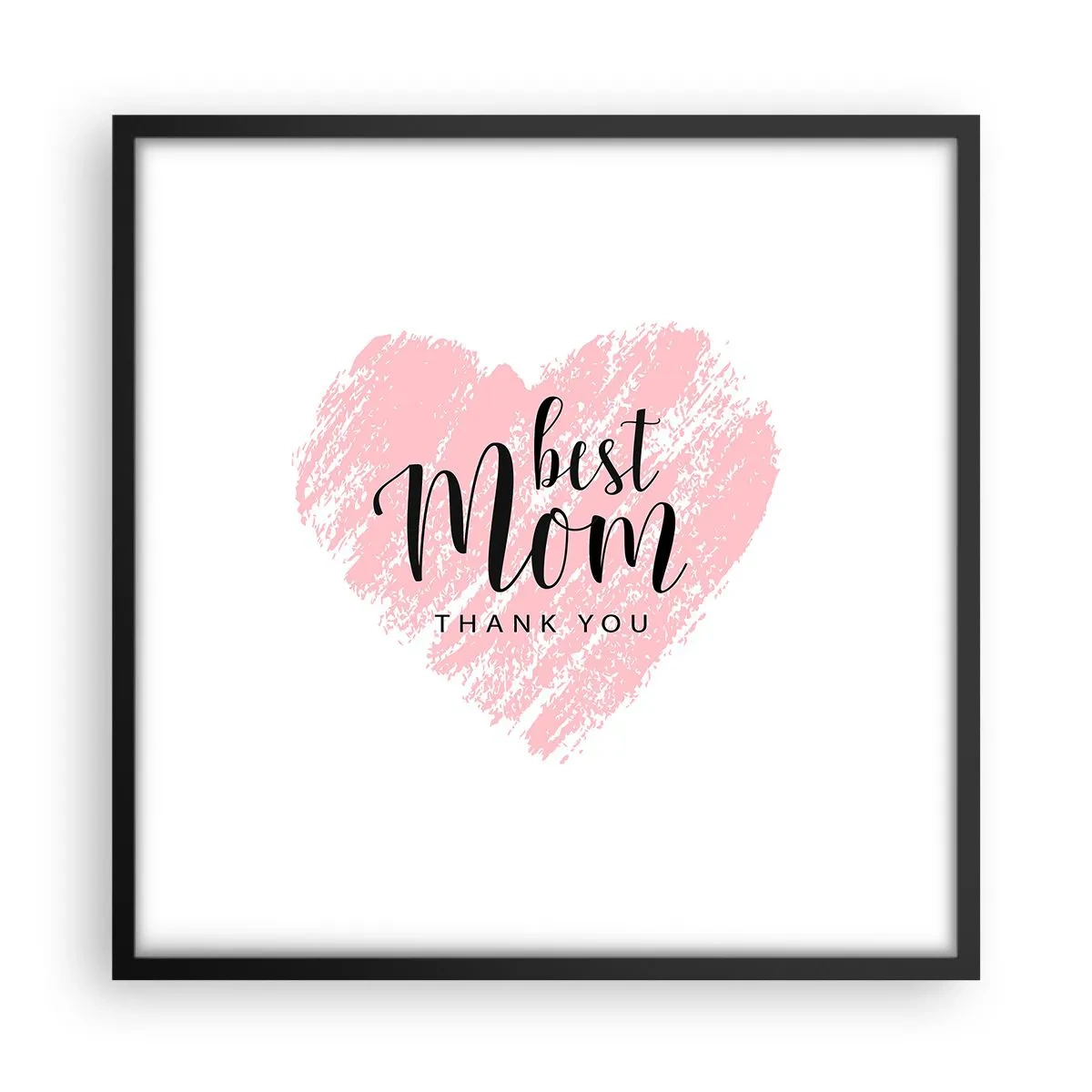 Poster in einem schwarzem Rahmen - Immer der richtige Moment - 50x50 cm