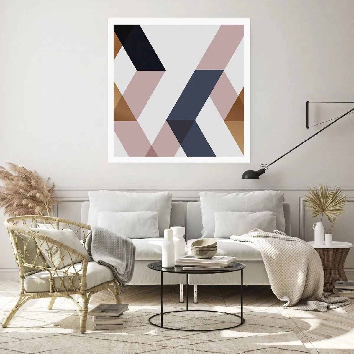 Poster - Ebenen und Winkel - 40x40 cm