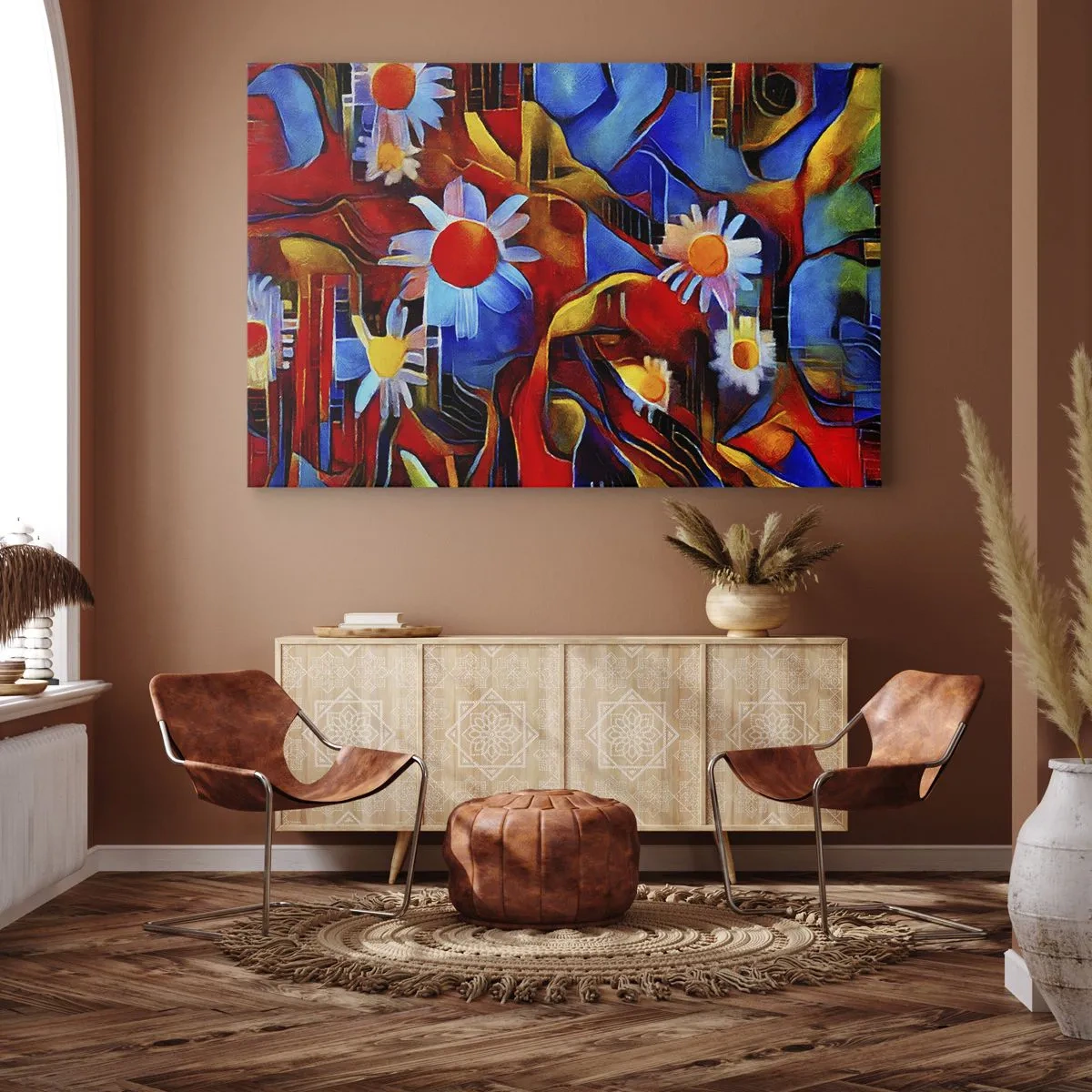 Bild auf Leinwand - Leinwandbild - Die Farben des Lebens - 70x50 cm