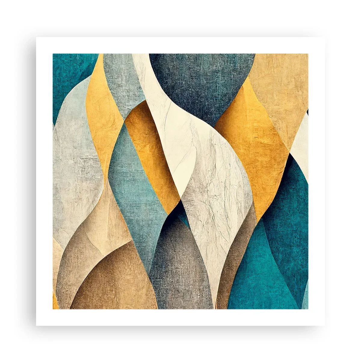 Poster - Rhythmus und Welle - 60x60 cm