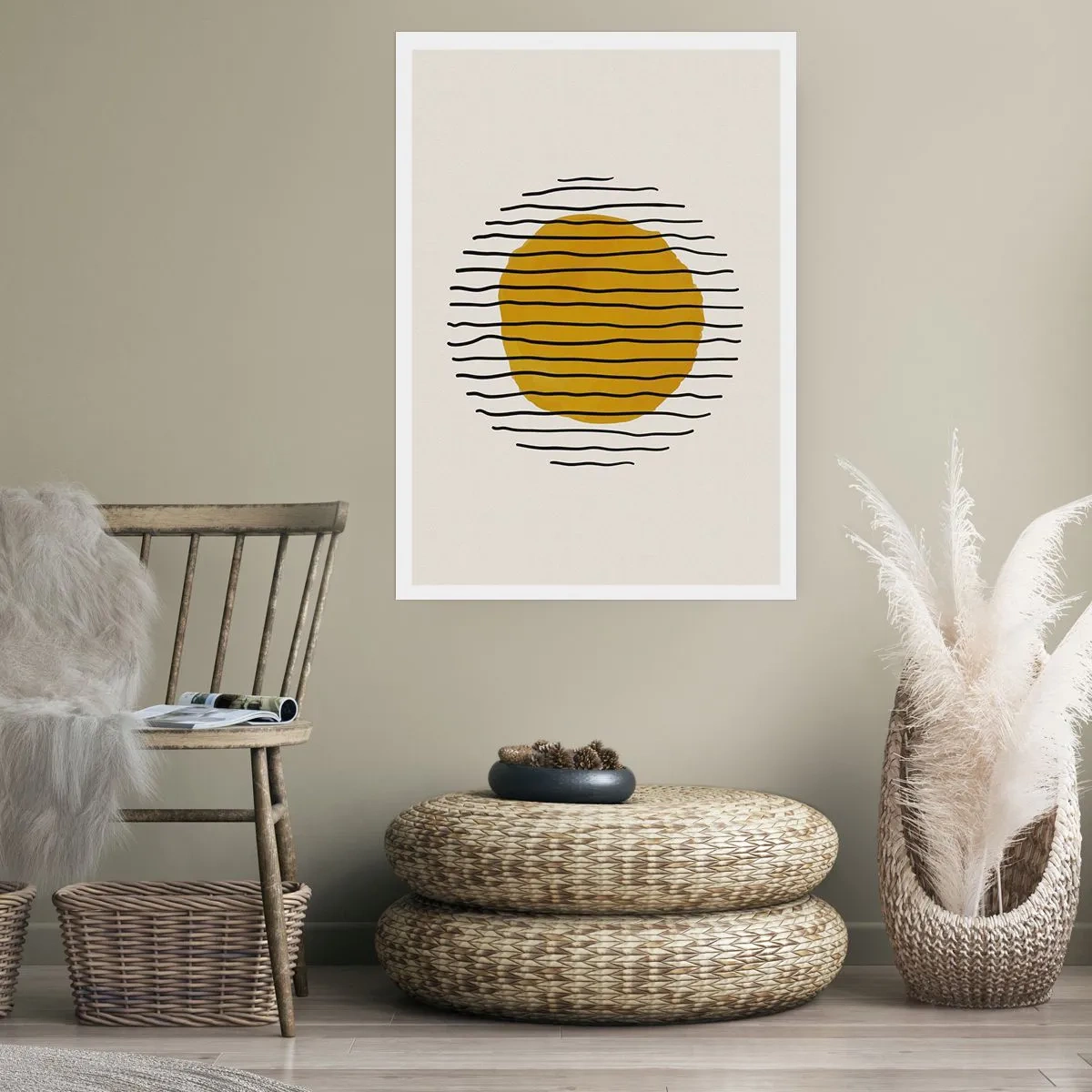 Poster - Abstraktion, die vor Hitze zittert - 30x40 cm