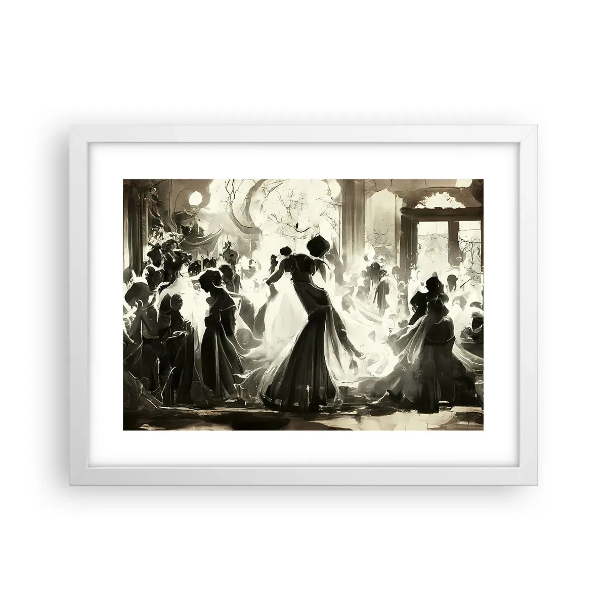 Poster in einem weißen Rahmen - Die große Maskerade - 40x30 cm