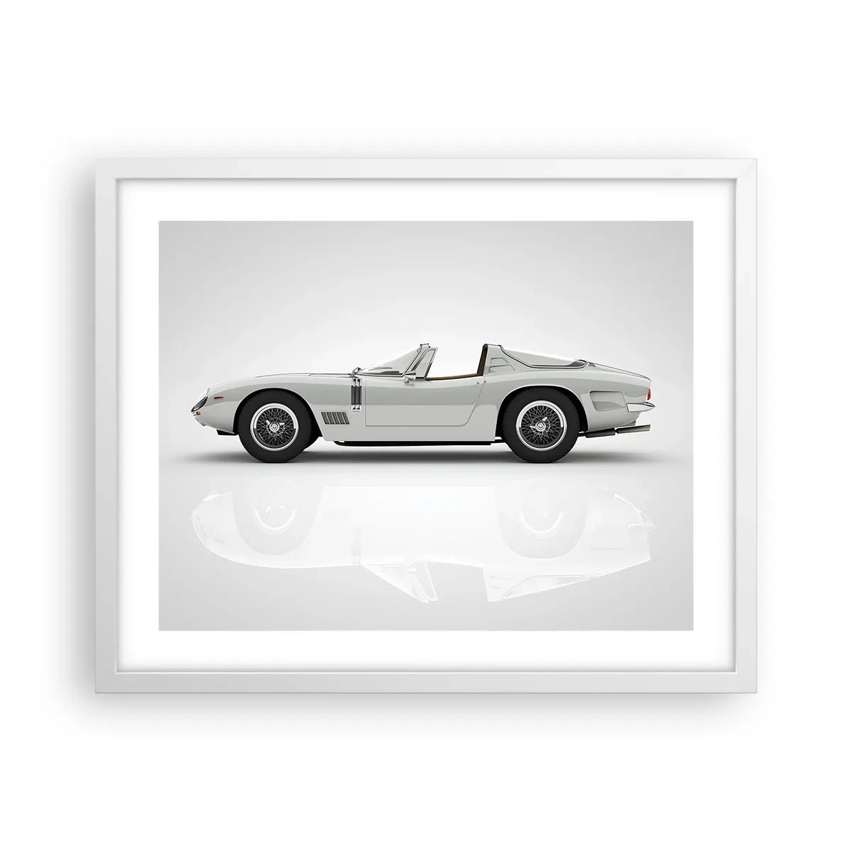 Poster in einem weißen Rahmen - Spaß versprochen - 50x40 cm