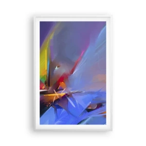 Poster in einem weißen Rahmen - Propeller wie ein Vogel - 61x91 cm