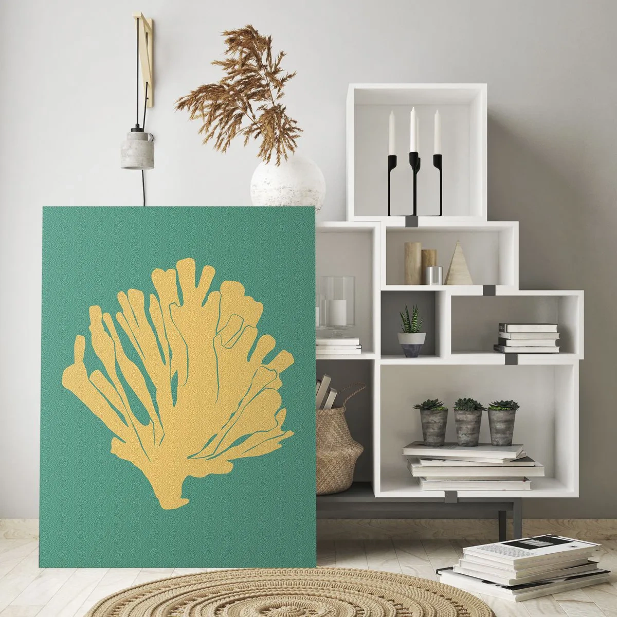 Glasbild - Bild auf glas - Unterwasserwaldbusch - 80x120 cm