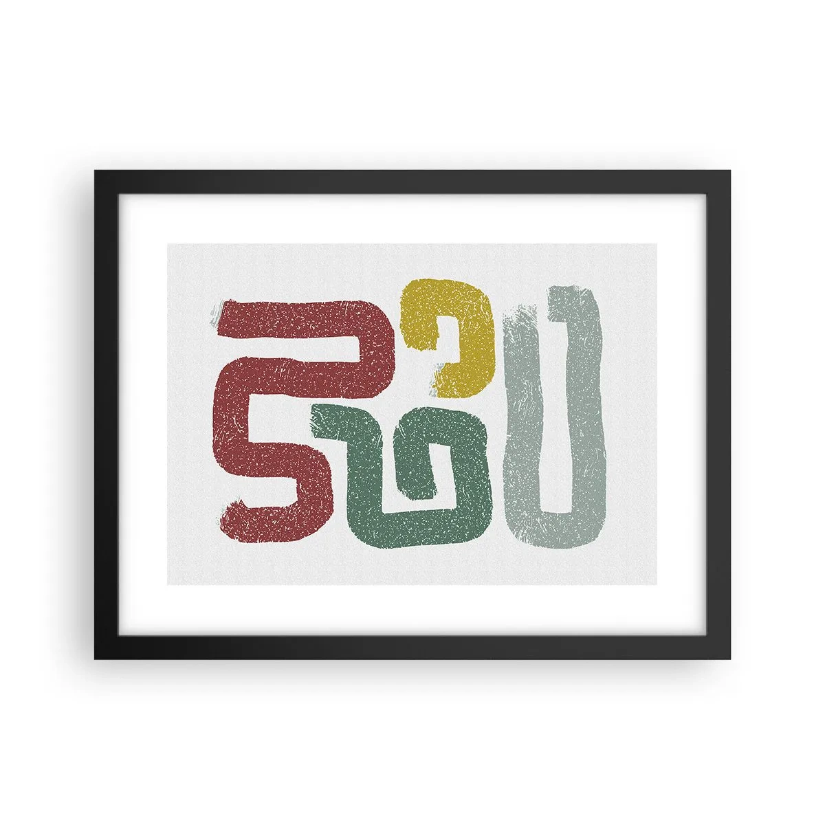 Poster in einem schwarzem Rahmen - In einer unbekannten Sprache - 40x30 cm