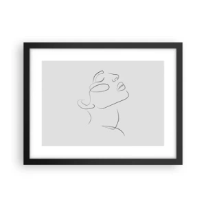 Poster in einem schwarzem Rahmen - Die Drehungen und Wendungen der Träume - 40x30 cm