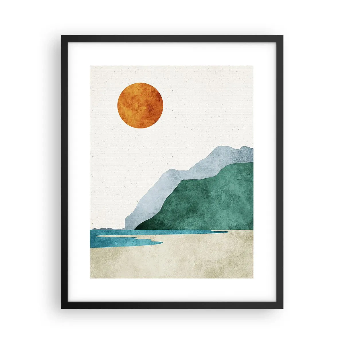 Poster in einem schwarzem Rahmen - Landschaft, wie sie sein sollte - 40x50 cm