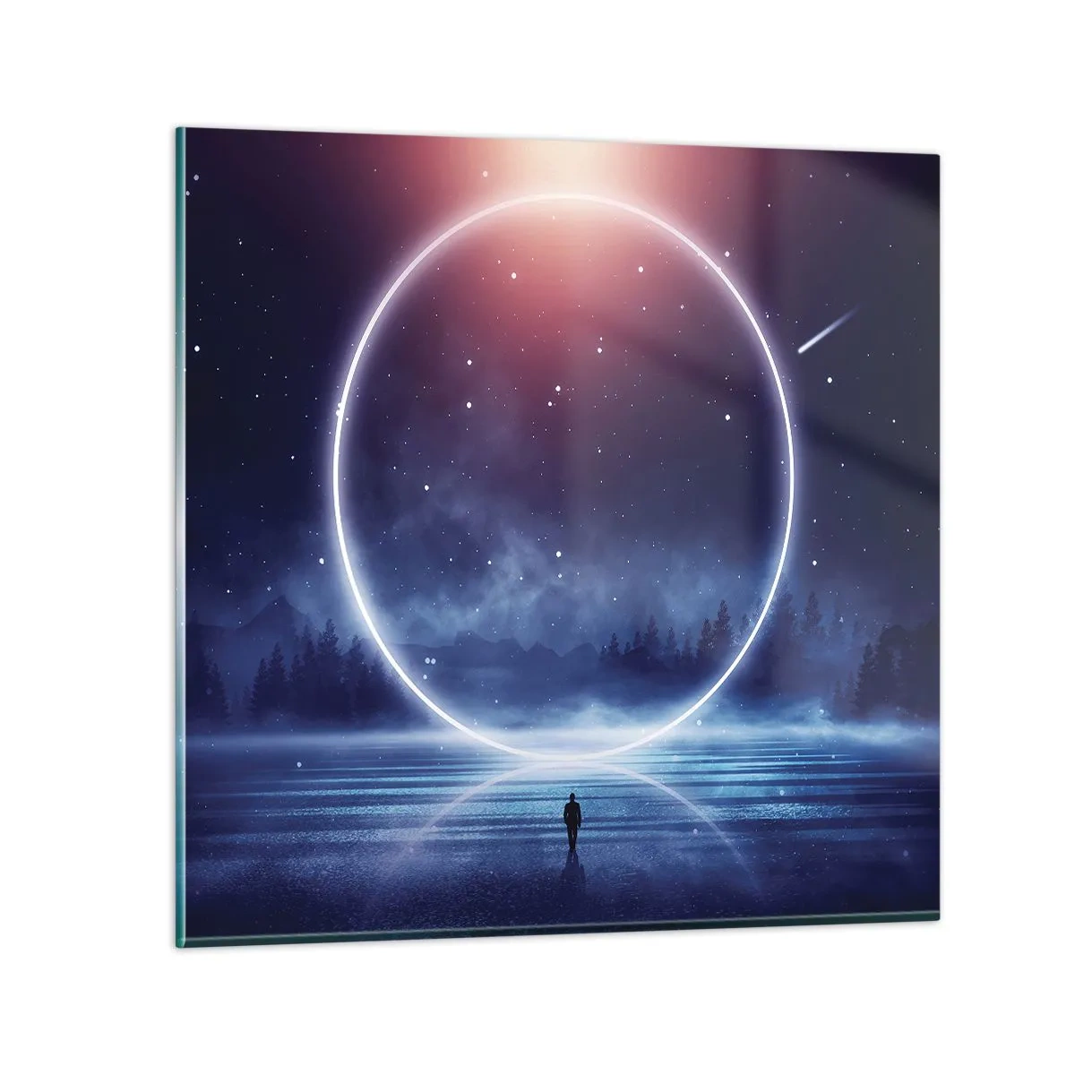 Glasbild - Bild auf glas - Sie sind schon da ... - 70x70 cm