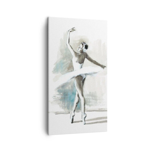 Bild auf Leinwand - Leinwandbild - In einen Schwan verzaubert - 45x80 cm