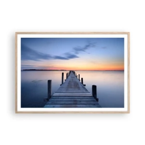 Poster in einem Rahmen aus heller Eiche - Die Ruhe einer heiteren Dämmerung - 100x70 cm