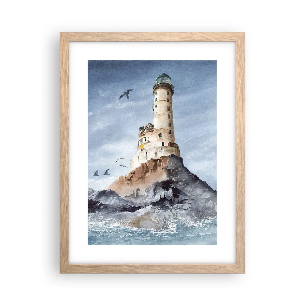 Poster in einem Rahmen aus heller Eiche - Unbesiegbar - 30x40 cm