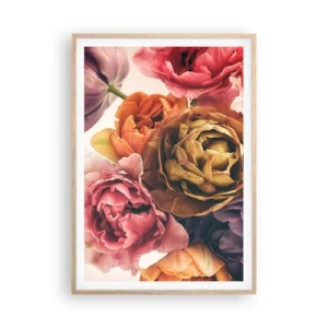 Poster in einem Rahmen aus heller Eiche - Eine Feier des Lebens - 70x100 cm