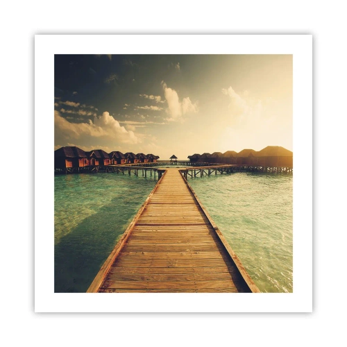 Poster - Eine herzliche Einladung - 50x50 cm