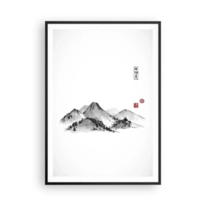 Poster in einem schwarzem Rahmen - Unendliche Fernen - 70x100 cm