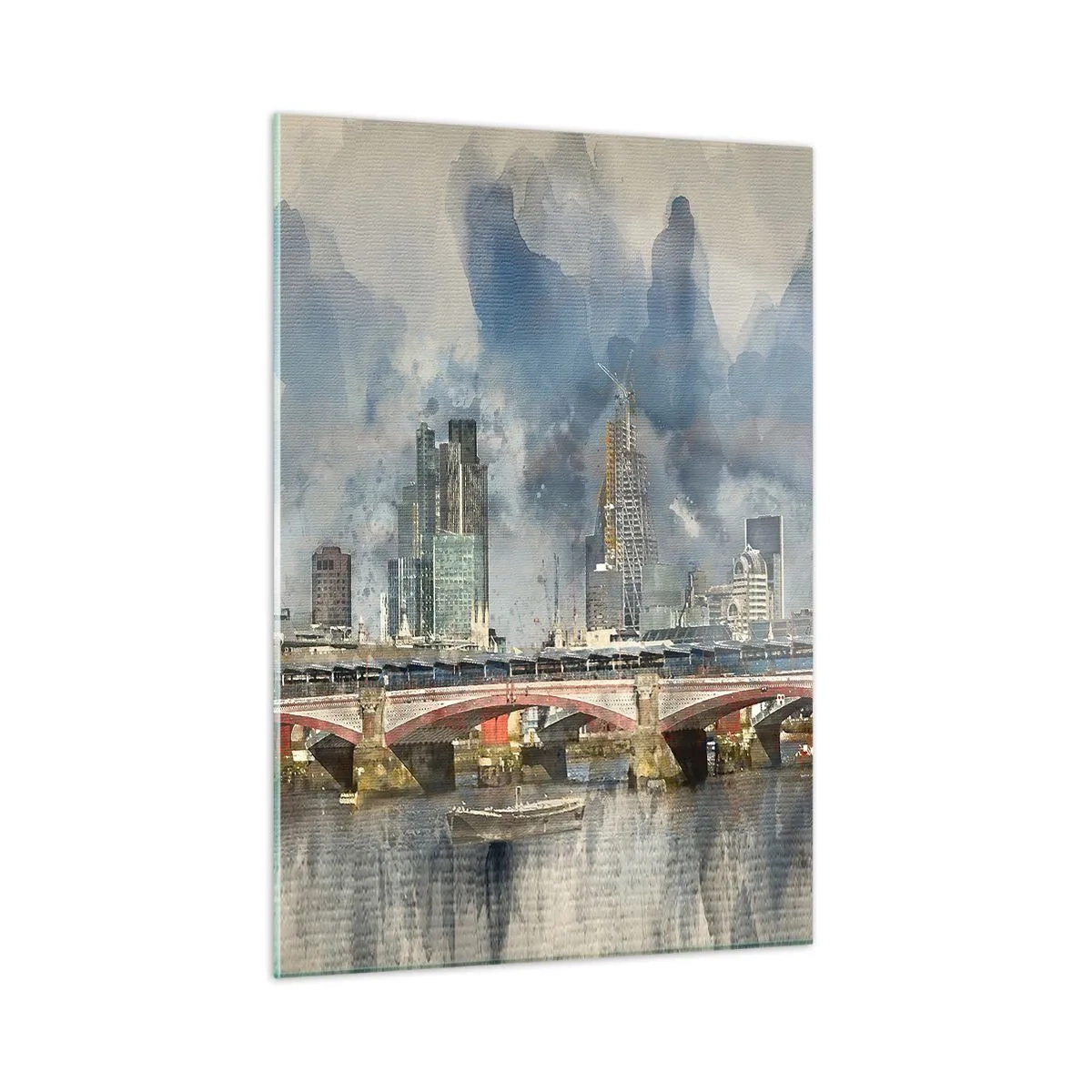 Glasbild - Bild auf glas - London in all seiner Pracht - 50x70cm - London in seiner ganzen Pracht - Moderne Wanddekoration für Wohnzimmer und Schlafzimmer ARTTOR