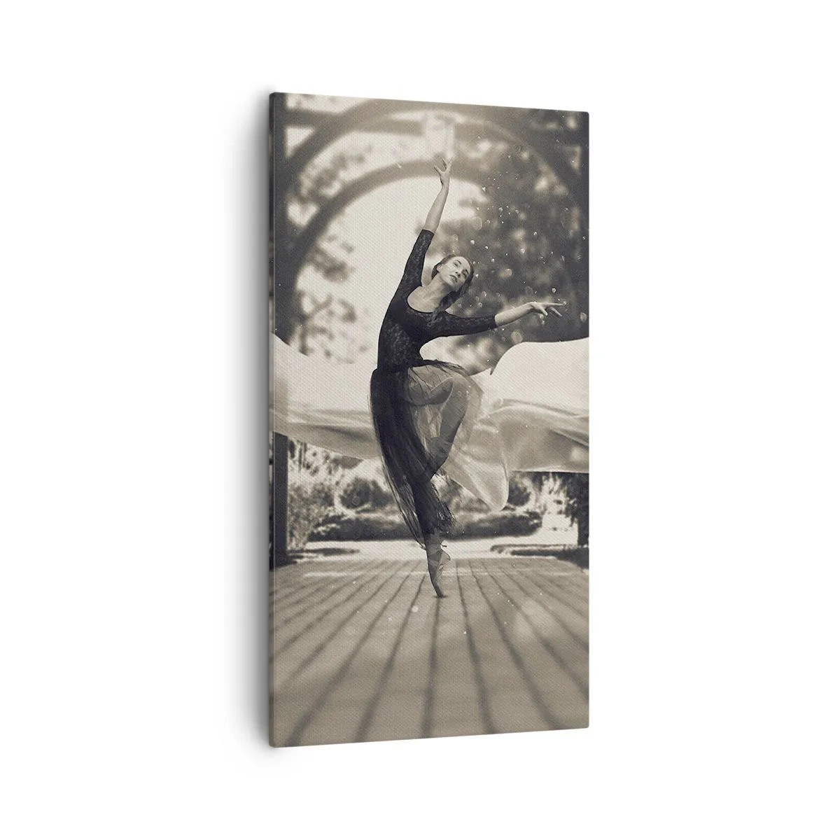 Bild auf Leinwand - Leinwandbild - Der Tanz des Gartengeistes - 55x100 cm