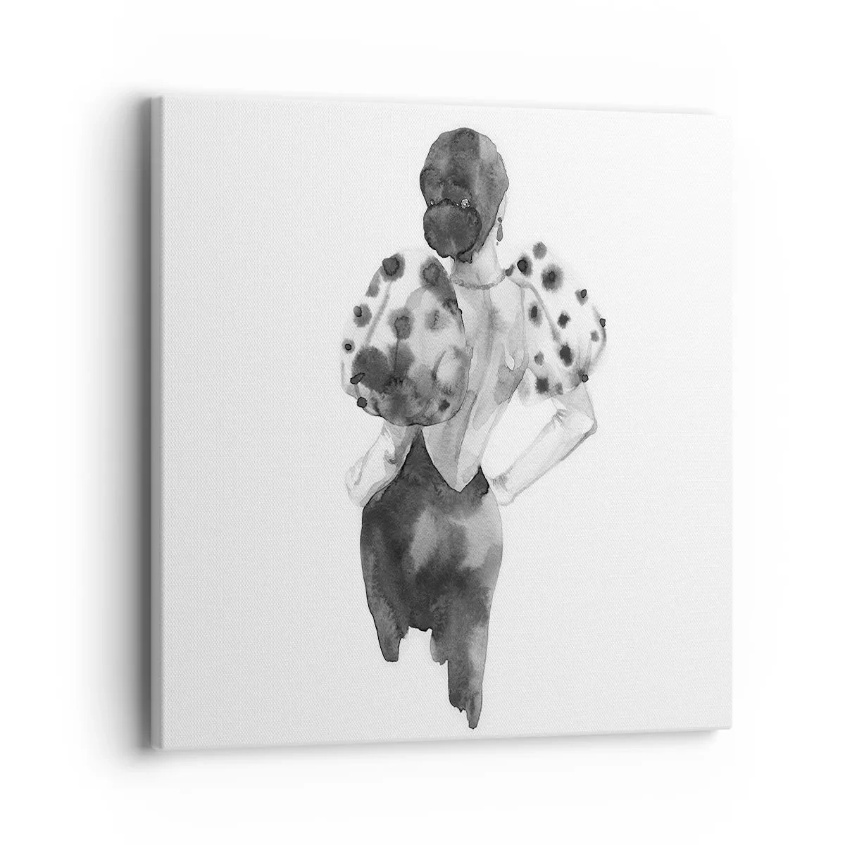 Bild auf Leinwand - Leinwandbild - Sie ging direkt vorbei - 40x40 cm