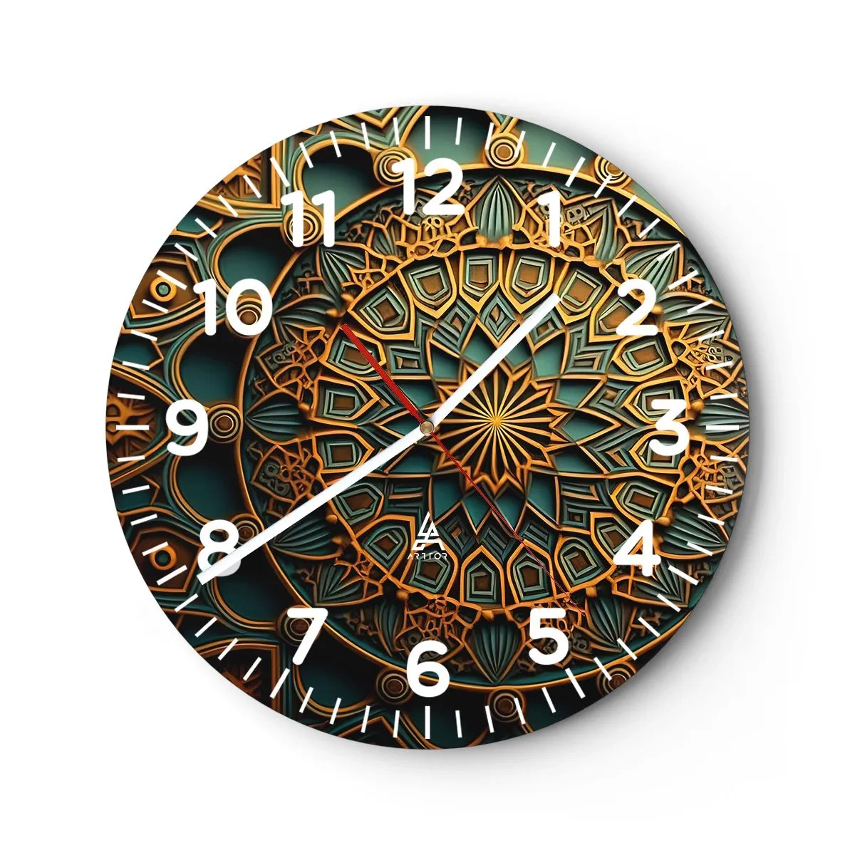 Wanduhr - Glasuhr - In arabischer Atmosphäre - 40x40 cm