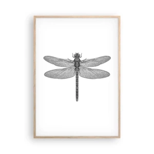 Poster in einem Rahmen aus heller Eiche - Präzision der Natur - 70x100 cm