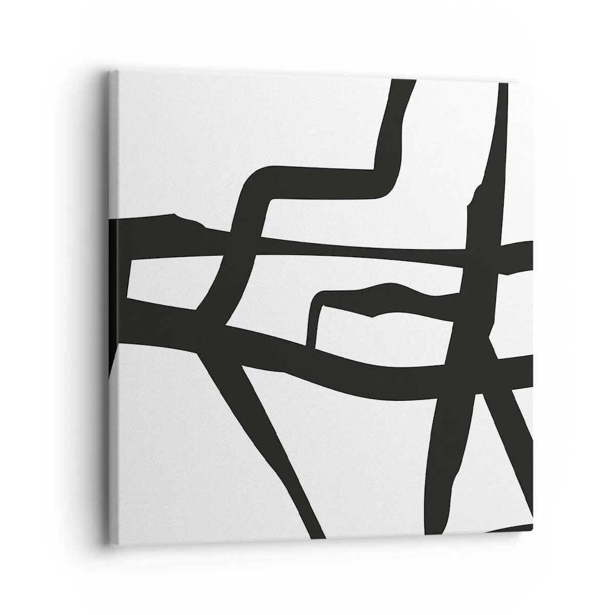 Bild auf Leinwand - Leinwandbild - Schwarz-Weiß-Design - 30x30 cm