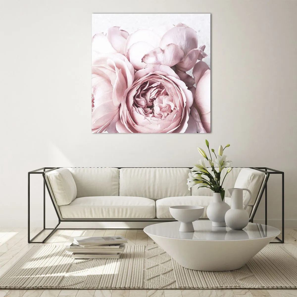 Glasbild - Bild auf glas - Für Romantiker - 70x70 cm