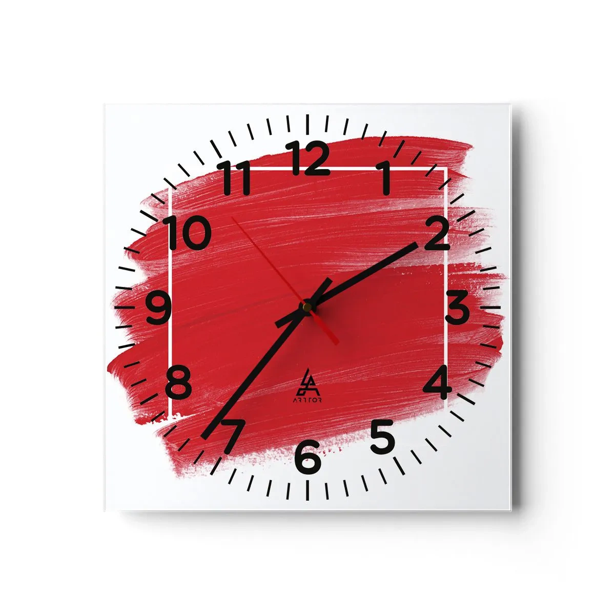 Wanduhr - Glasuhr - Aus dem Rahmen - 30x30 cm