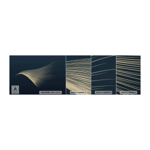 Fototapeten Muster Premium Sand - Wie das Haar eines Engels - Abstraktion, Stück, Grafik - 100x30 cm