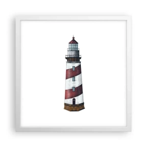 Poster in einem weißen Rahmen - Immer auf der Hut - 40x40 cm