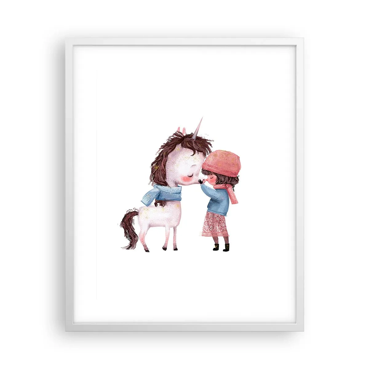 Poster in einem weißen Rahmen - Ein Wintermärchen - 40x50 cm