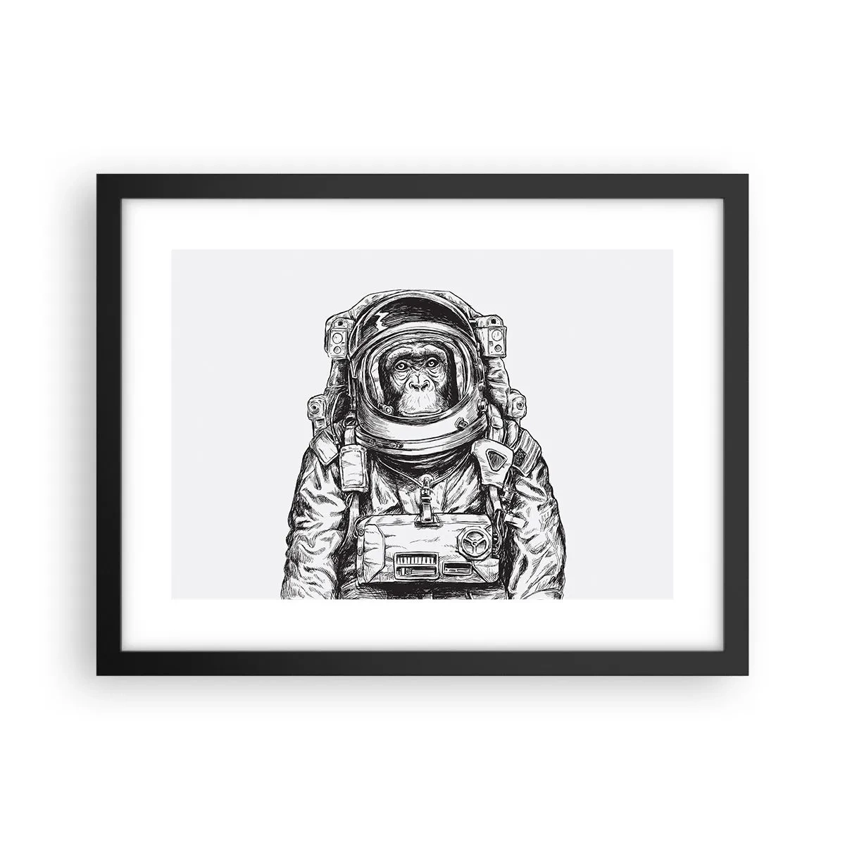 Poster in einem schwarzem Rahmen - Alternative Evolution - 40x30 cm
