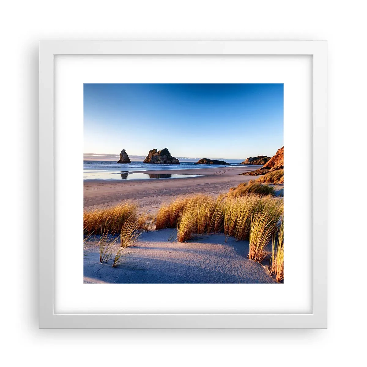 Poster in einem weißen Rahmen - Für Friedenssuchende - 30x30 cm