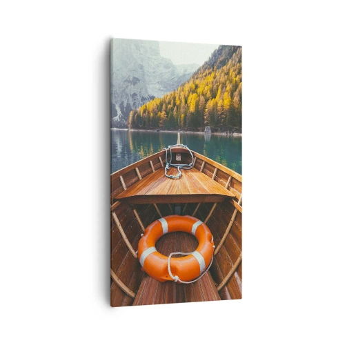 Bild auf Leinwand - Leinwandbild - Bergreise - 55x100 cm