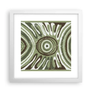 Poster in einem weißen Rahmen - Explosion von Emotionen - 30x30 cm