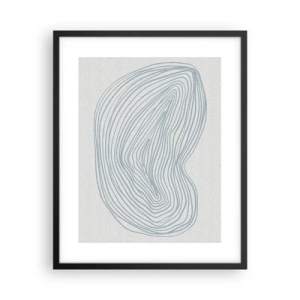 Poster in einem schwarzem Rahmen - Das Lächeln der Wassertropfen - 40x50 cm