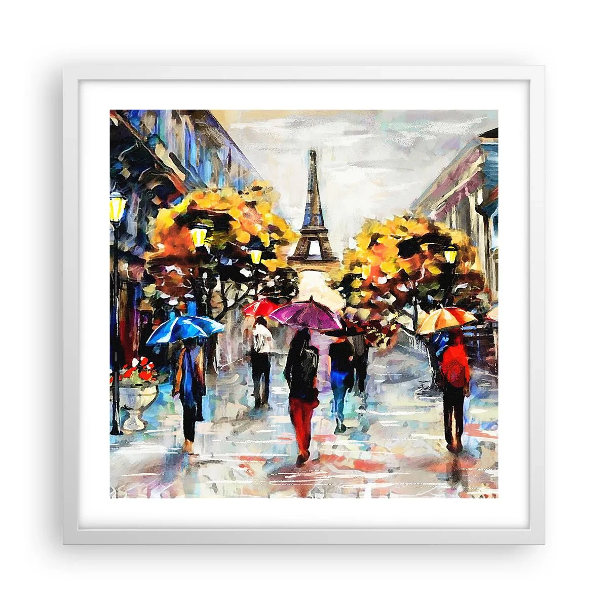 Poster in einem weißen Rahmen - Besonders schön im Herbst - 50x50 cm