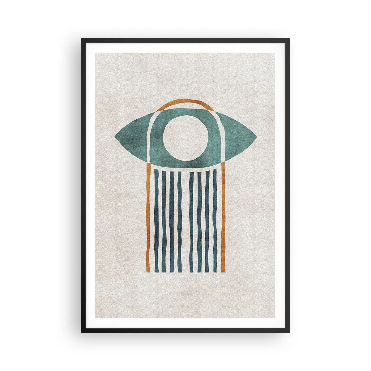 Poster in einem schwarzem Rahmen - Zeichen und Rituale - 70x100 cm