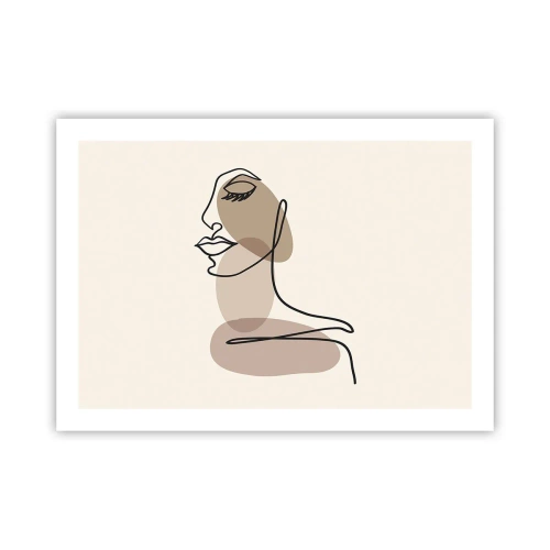 Poster - Eine gewisse Linie der Schönheit - 70x50 cm
