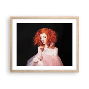 Poster in einem Rahmen aus heller Eiche - Im barocken Stil - 50x40 cm