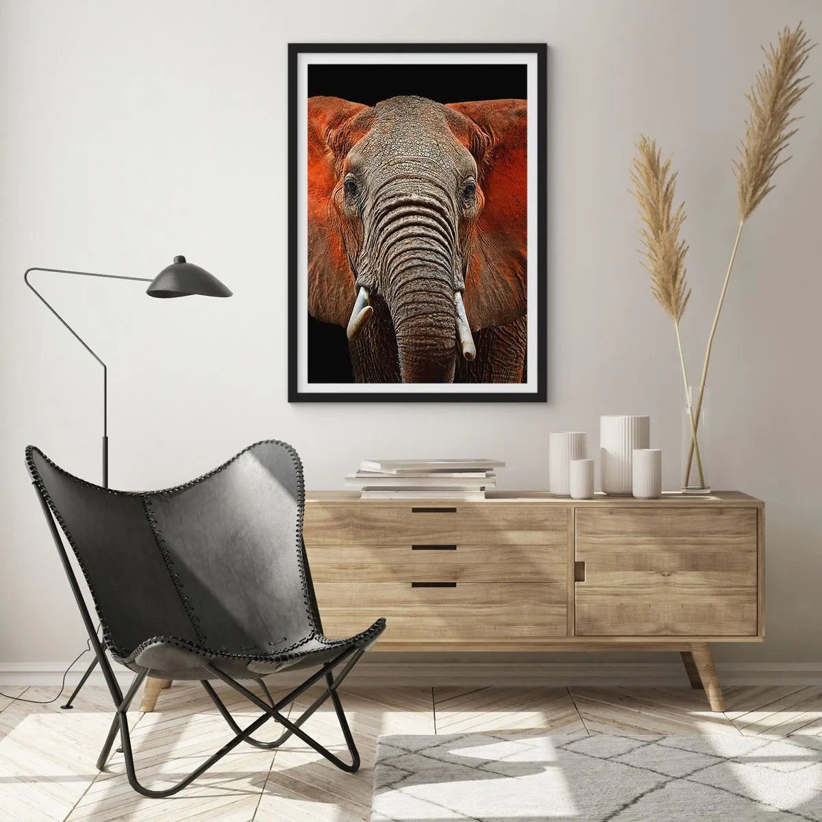 Poster in einem schwarzem Rahmen - Ich bin wild und du? - 40x50 cm