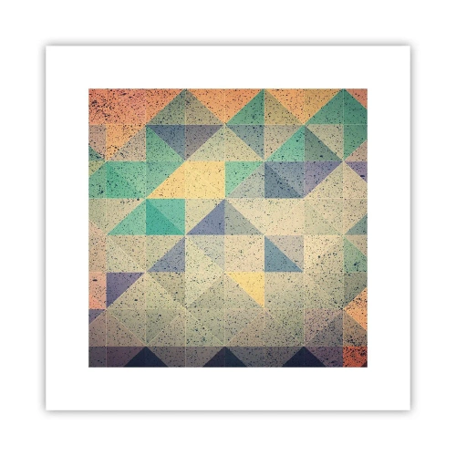Poster - Republik der Dreiecke - 30x30 cm