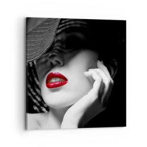 Bild auf Leinwand - Leinwandbild - Eine Studie in Scharlachrot - 70x70 cm