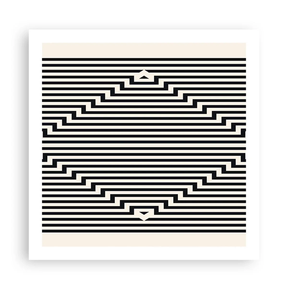 Poster - Geometrische Illusion - 60x60 cm