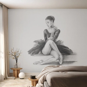 Fototapete Premium Canvas - Vom Tanz verzaubert - Ballerina, Tanzen, Ballett - 400x280 cm